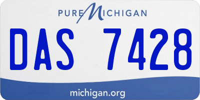 MI license plate DAS7428