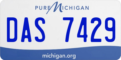 MI license plate DAS7429