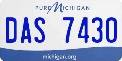 MI license plate DAS7430