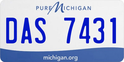 MI license plate DAS7431
