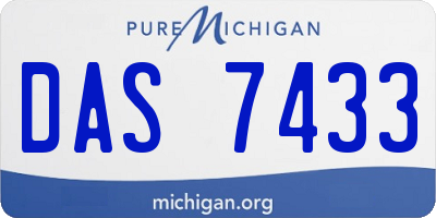 MI license plate DAS7433