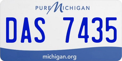 MI license plate DAS7435