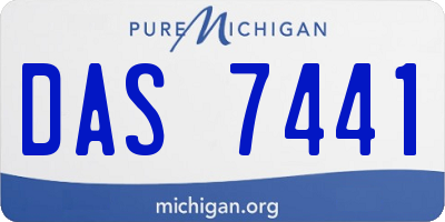 MI license plate DAS7441