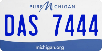 MI license plate DAS7444
