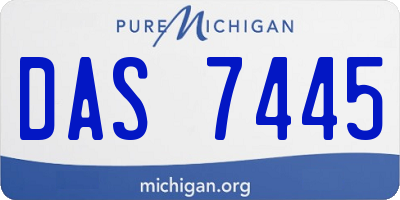 MI license plate DAS7445