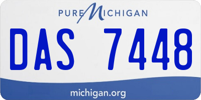 MI license plate DAS7448
