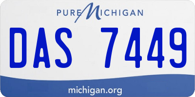 MI license plate DAS7449