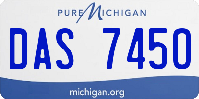 MI license plate DAS7450