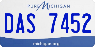 MI license plate DAS7452