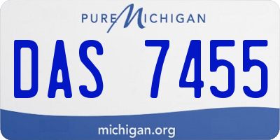 MI license plate DAS7455