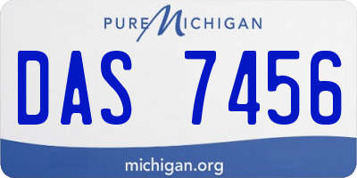 MI license plate DAS7456