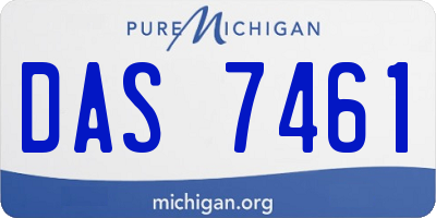 MI license plate DAS7461