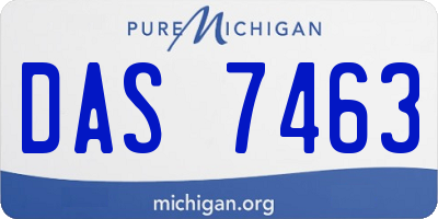 MI license plate DAS7463