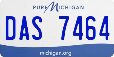 MI license plate DAS7464