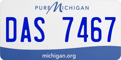 MI license plate DAS7467