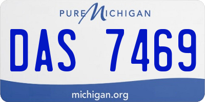 MI license plate DAS7469