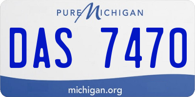 MI license plate DAS7470
