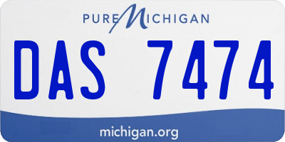 MI license plate DAS7474
