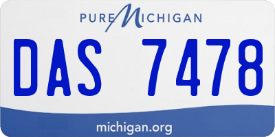 MI license plate DAS7478