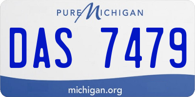 MI license plate DAS7479