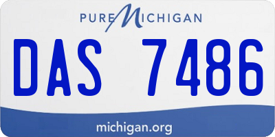 MI license plate DAS7486