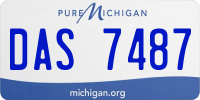 MI license plate DAS7487