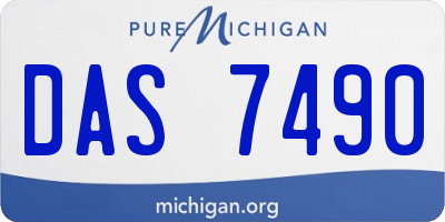 MI license plate DAS7490