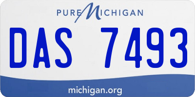 MI license plate DAS7493