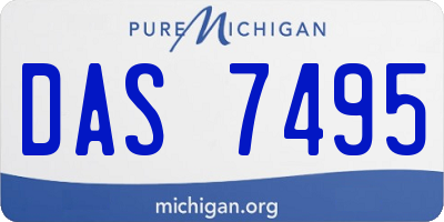 MI license plate DAS7495