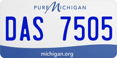 MI license plate DAS7505