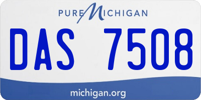 MI license plate DAS7508