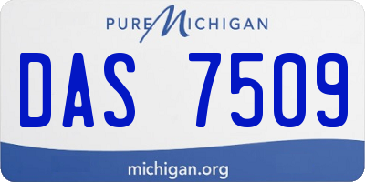 MI license plate DAS7509