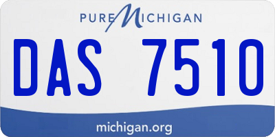 MI license plate DAS7510