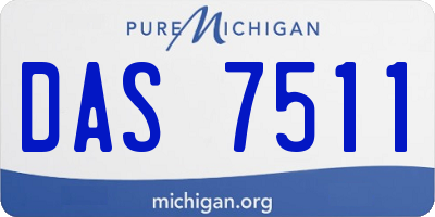 MI license plate DAS7511