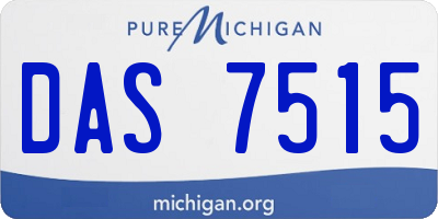 MI license plate DAS7515