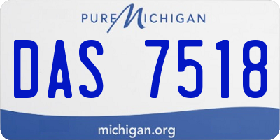 MI license plate DAS7518