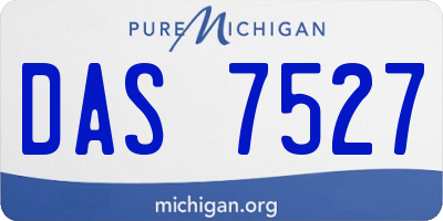 MI license plate DAS7527