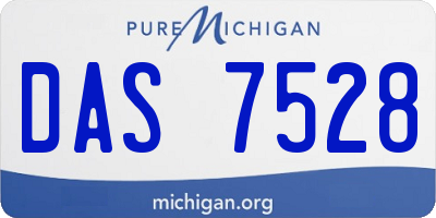 MI license plate DAS7528
