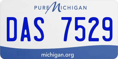 MI license plate DAS7529