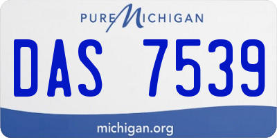 MI license plate DAS7539