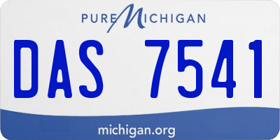 MI license plate DAS7541