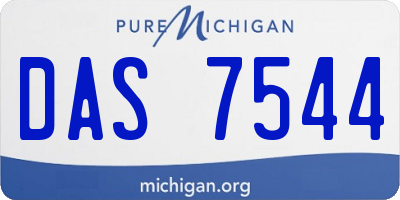 MI license plate DAS7544