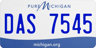 MI license plate DAS7545
