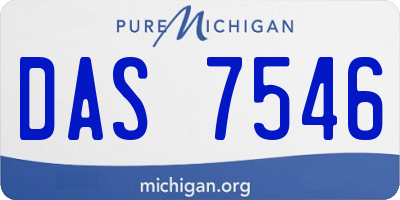 MI license plate DAS7546