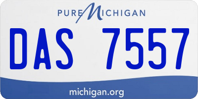 MI license plate DAS7557
