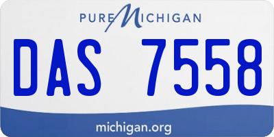 MI license plate DAS7558