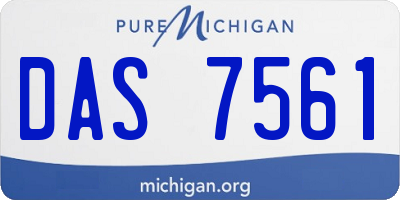 MI license plate DAS7561