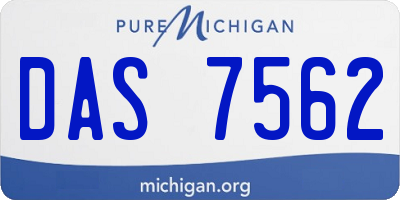 MI license plate DAS7562