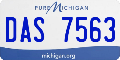 MI license plate DAS7563