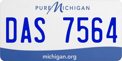 MI license plate DAS7564